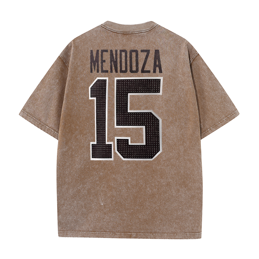 Vegas Vintage Washed Player Style Graphic T-Shirt