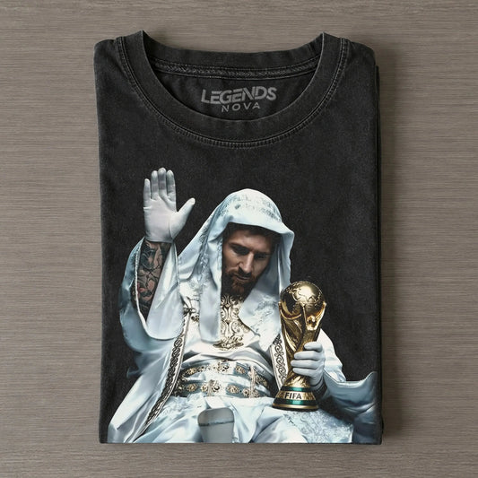 King Baldwin IV & Football GOAT LM Collage Graphic Vintage T-Shirt