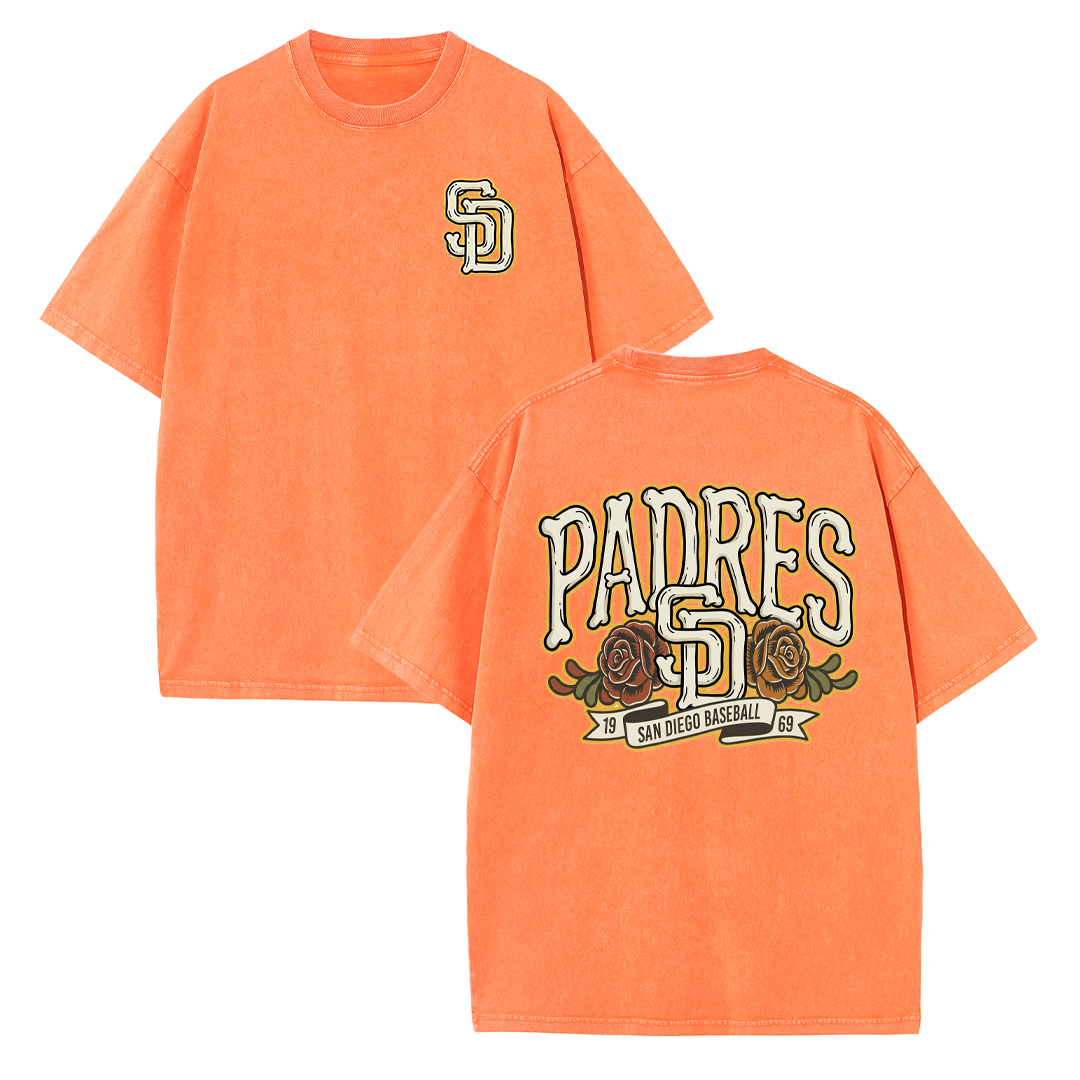 San Diego Vintage Crest Baseball Style T Shirt