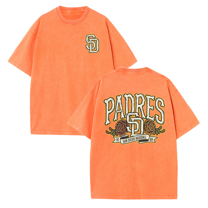 San Diego Vintage Crest Baseball Style T Shirt