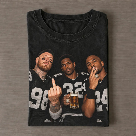 MC98 & MA32 & CW24 Raiders Football Tee