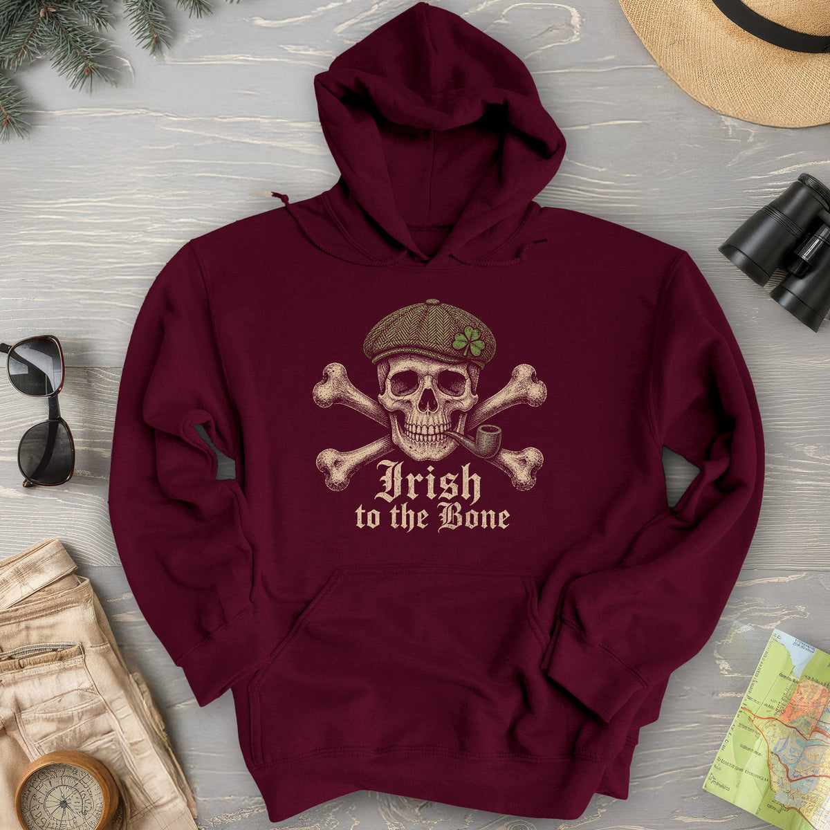 Irish Crossbones Hoodie