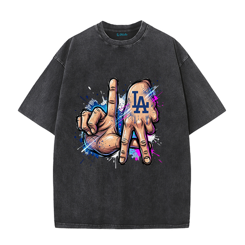 LA Gesture Graffiti Style Graphic T-Shirt