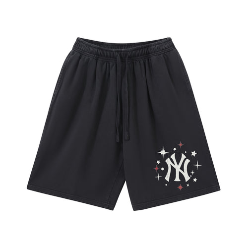 New York Night Star Graphic Athletic Shorts
