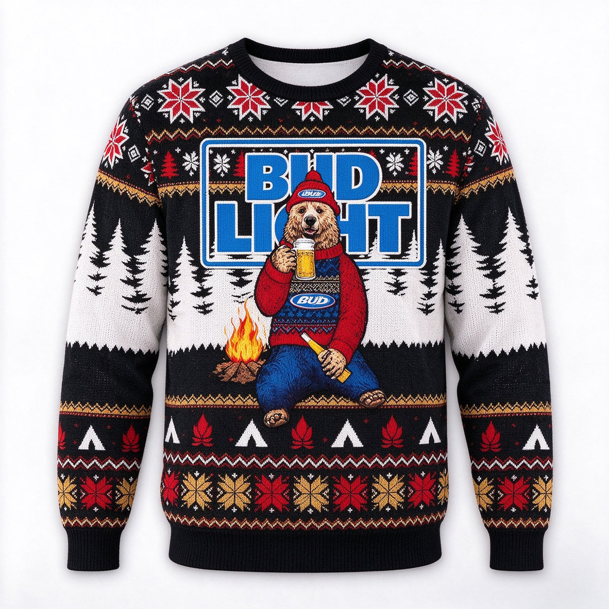 Christmas Gift Bud Light Ugly 3D Sweater