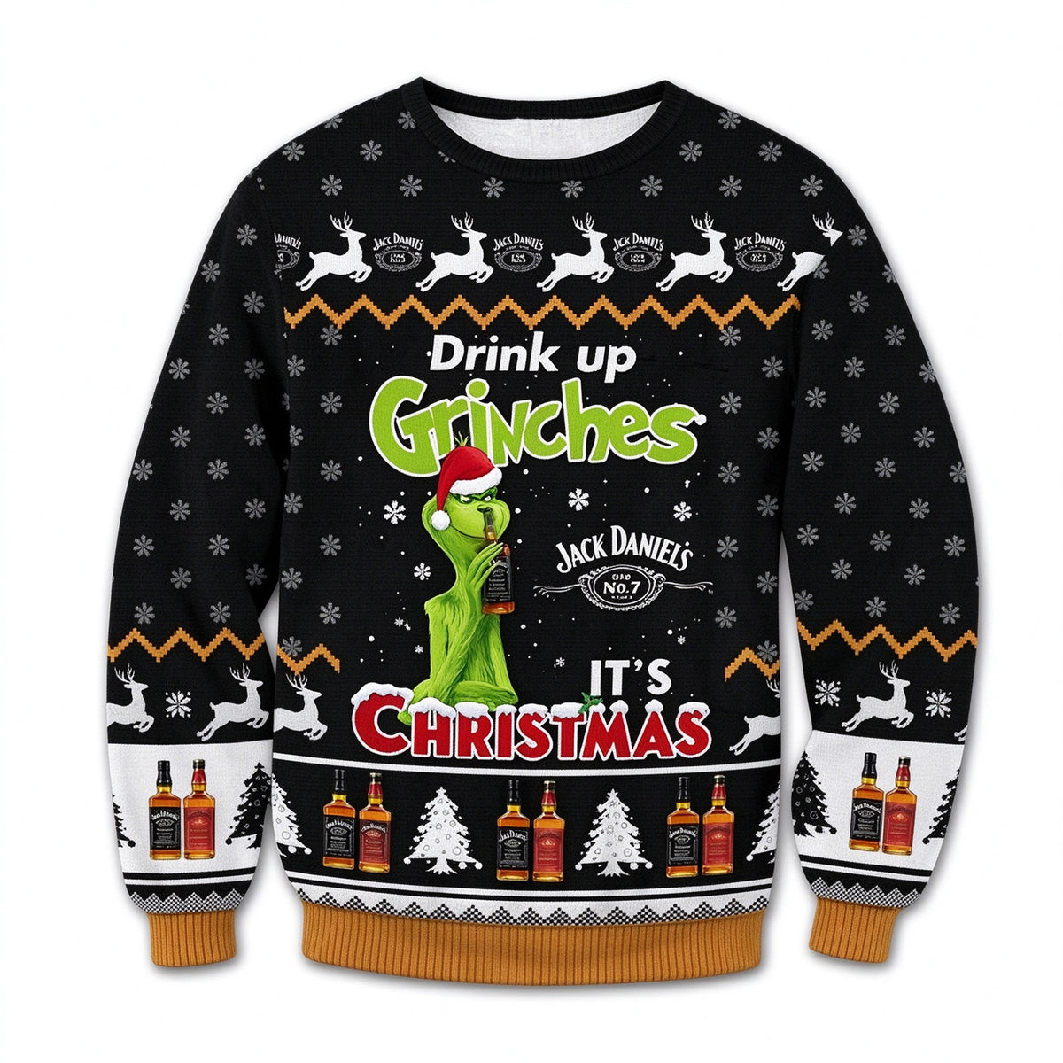 Christmas Gift Jack Daniels Victoria Ugly 3D Sweater