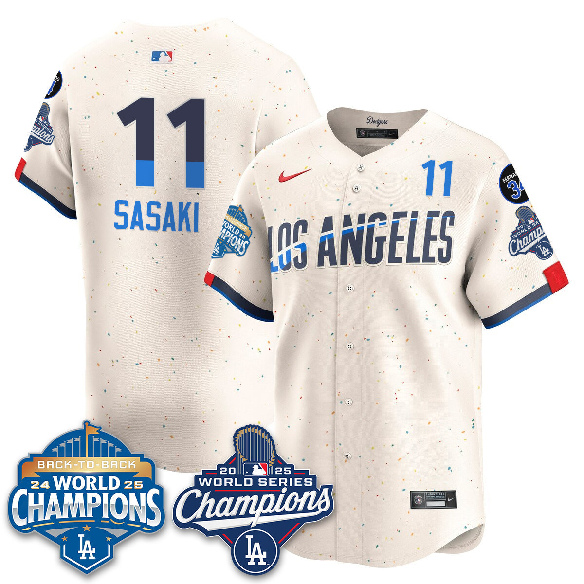 LAD 2026 Baseball Jersey – Championship Edition – All Stitched