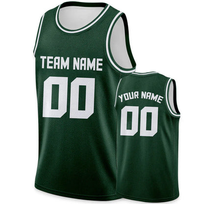 Custom Kelly Green White Authentic Basketball Jersey