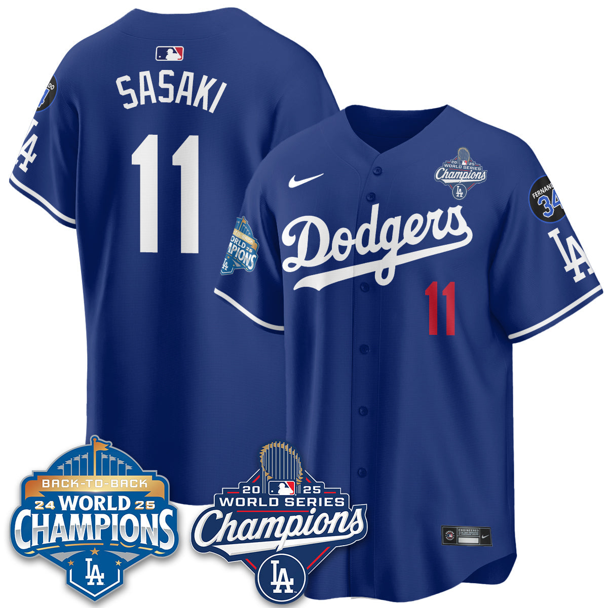 LAD 2026 Baseball Jersey – Championship Edition – All Stitched
