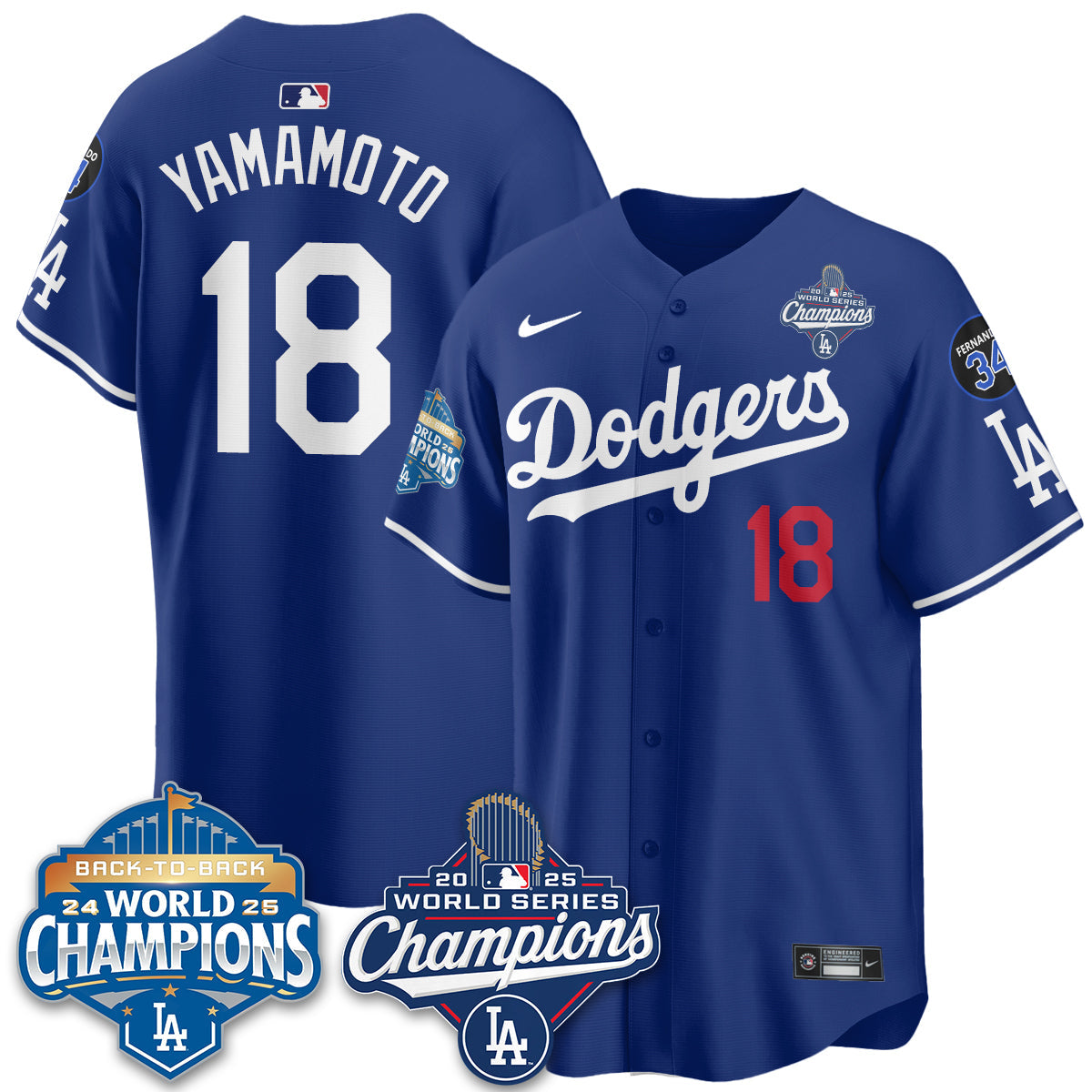 LAD 2026 Baseball Jersey – Championship Edition – All Stitched
