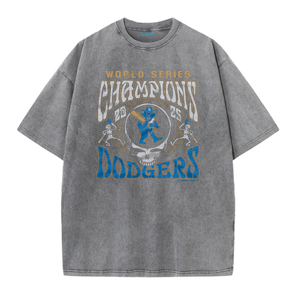 Los Angeles Skull Baseball Graphic Streetwear T-Shirt