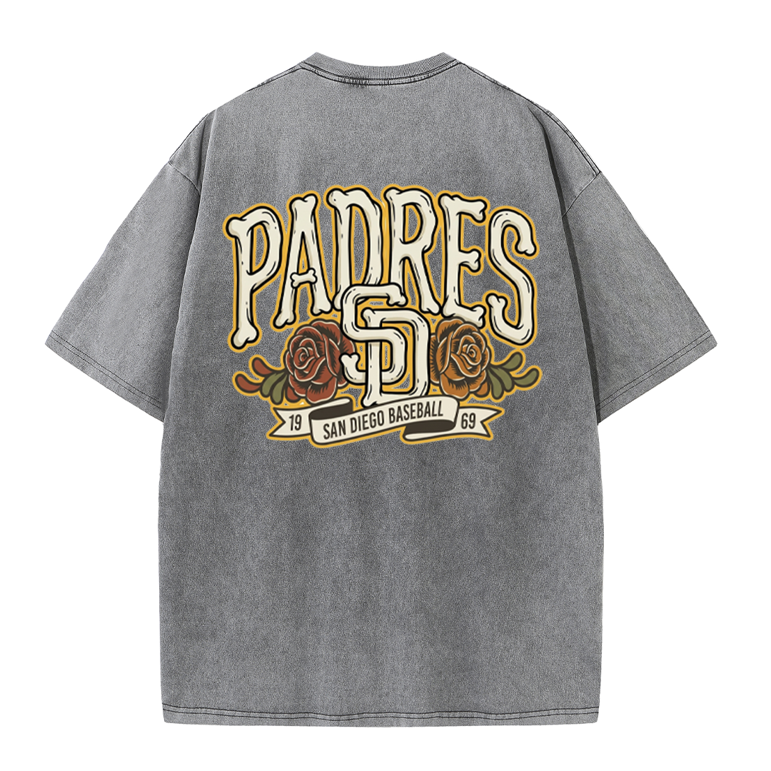San Diego Vintage Crest Baseball Style T Shirt