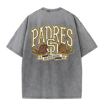 San Diego Vintage Crest Baseball Style T Shirt