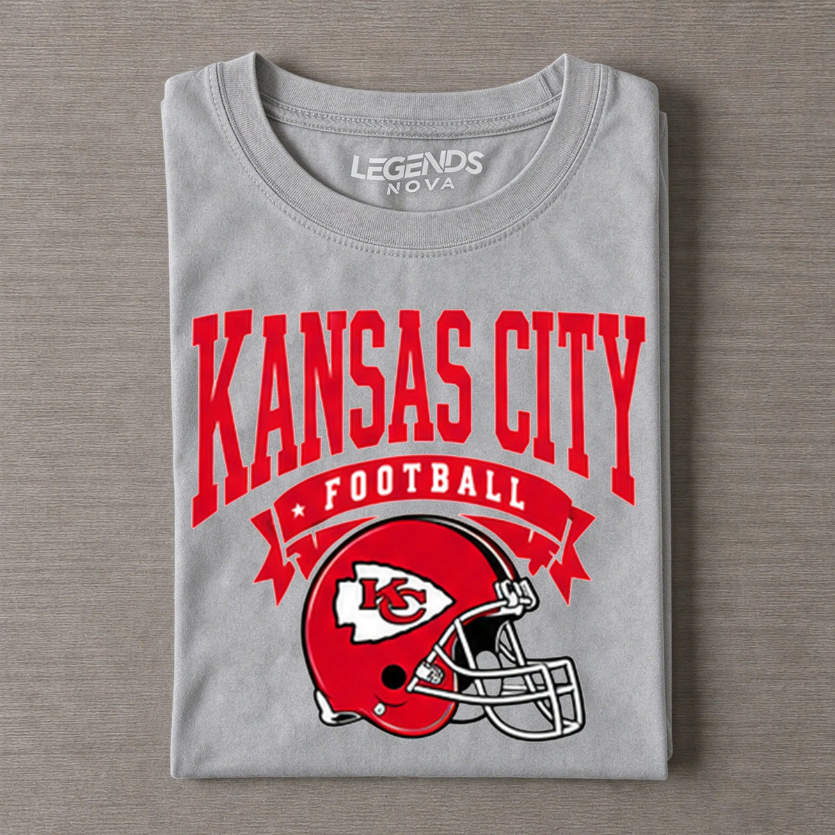 Kansas City Retro Football Helmet Vintage Style T-Shirt