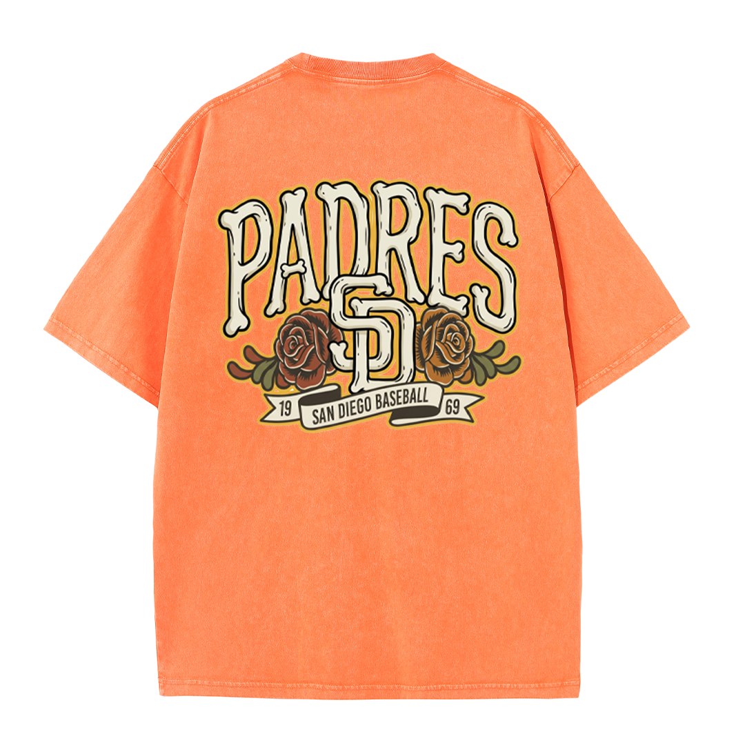 San Diego Vintage Crest Baseball Style T Shirt