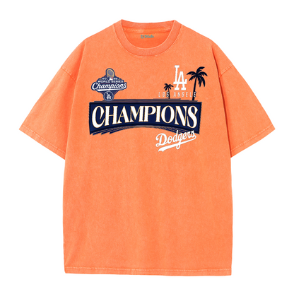 LA Championship Edition Double Print Graphic T-Shirt