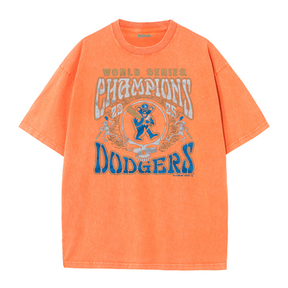 Los Angeles Skull Baseball Graphic Streetwear T-Shirt