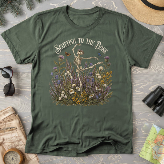 Scottish Floral Bone T-Shirt