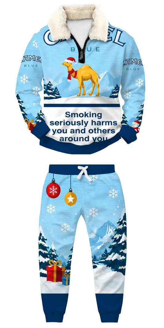 Arctic Smoke Ugly Quarter Zip Sweatshirt & Sweatpant Set