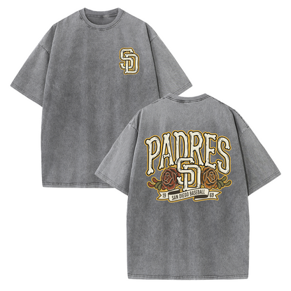 San Diego Vintage Crest Baseball Style T Shirt
