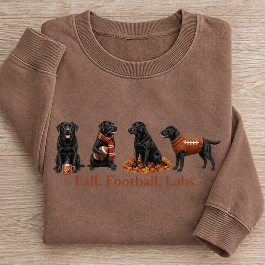 Fall Black Lab Sweatshirt