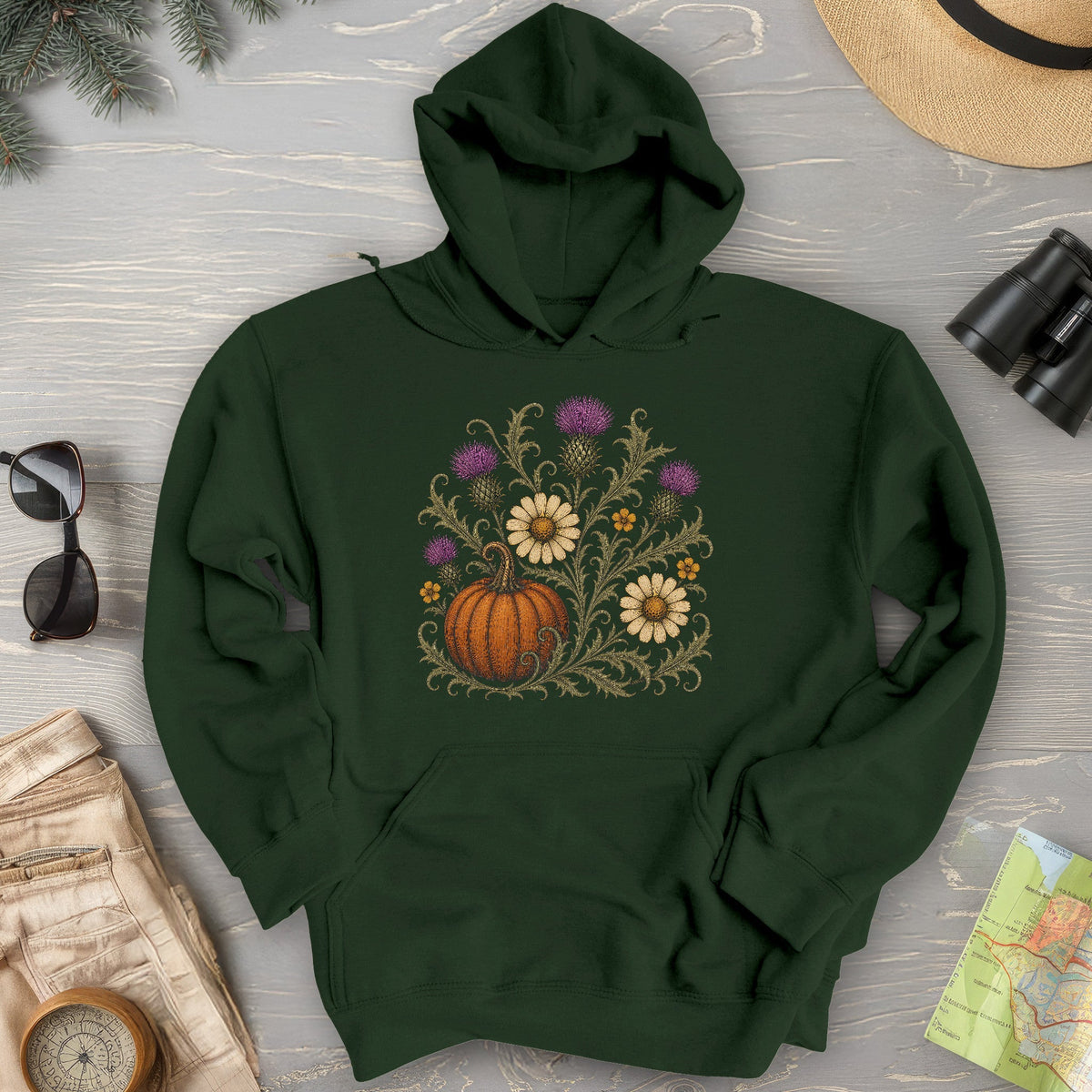 Pumpkin Thistles Hoodie