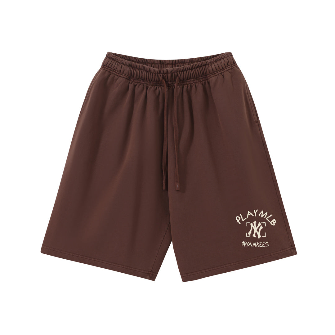 New York Inspired Play Ball Graphic Shorts