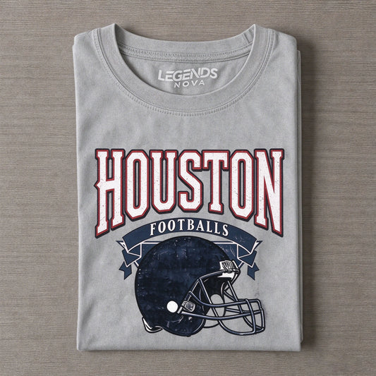 Houston Distressed Football Graphic Tee