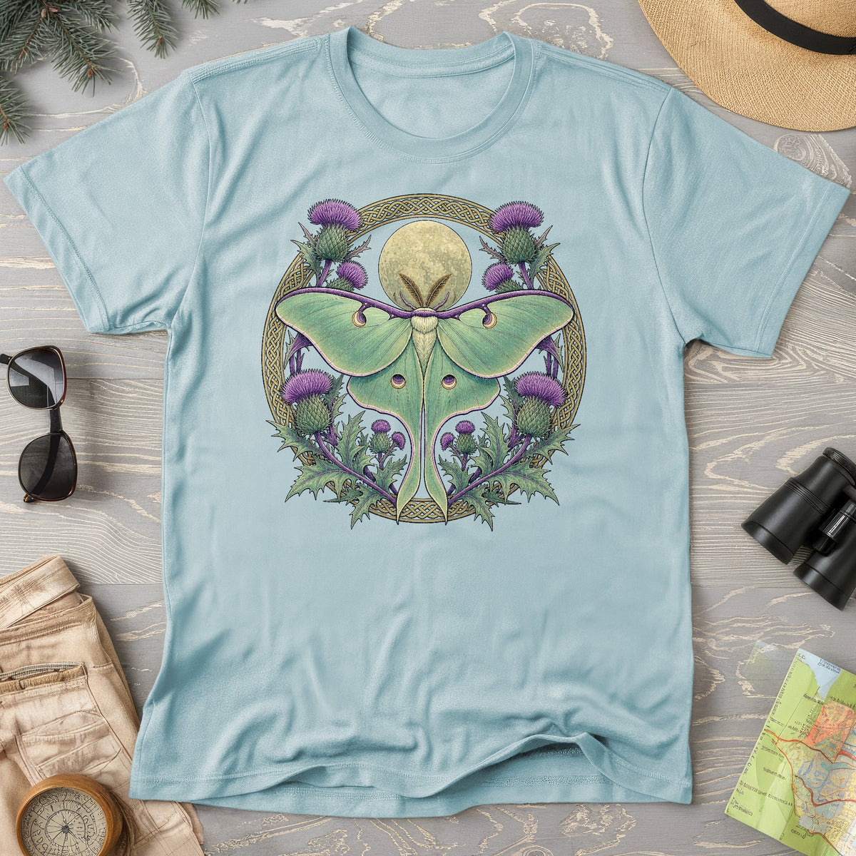 Thistle Luna Moth T-Shirt