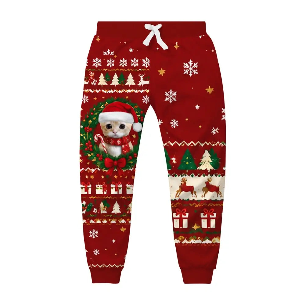 Cat Ugly Quarter Zip Sweatshirt & Sweatpant Set