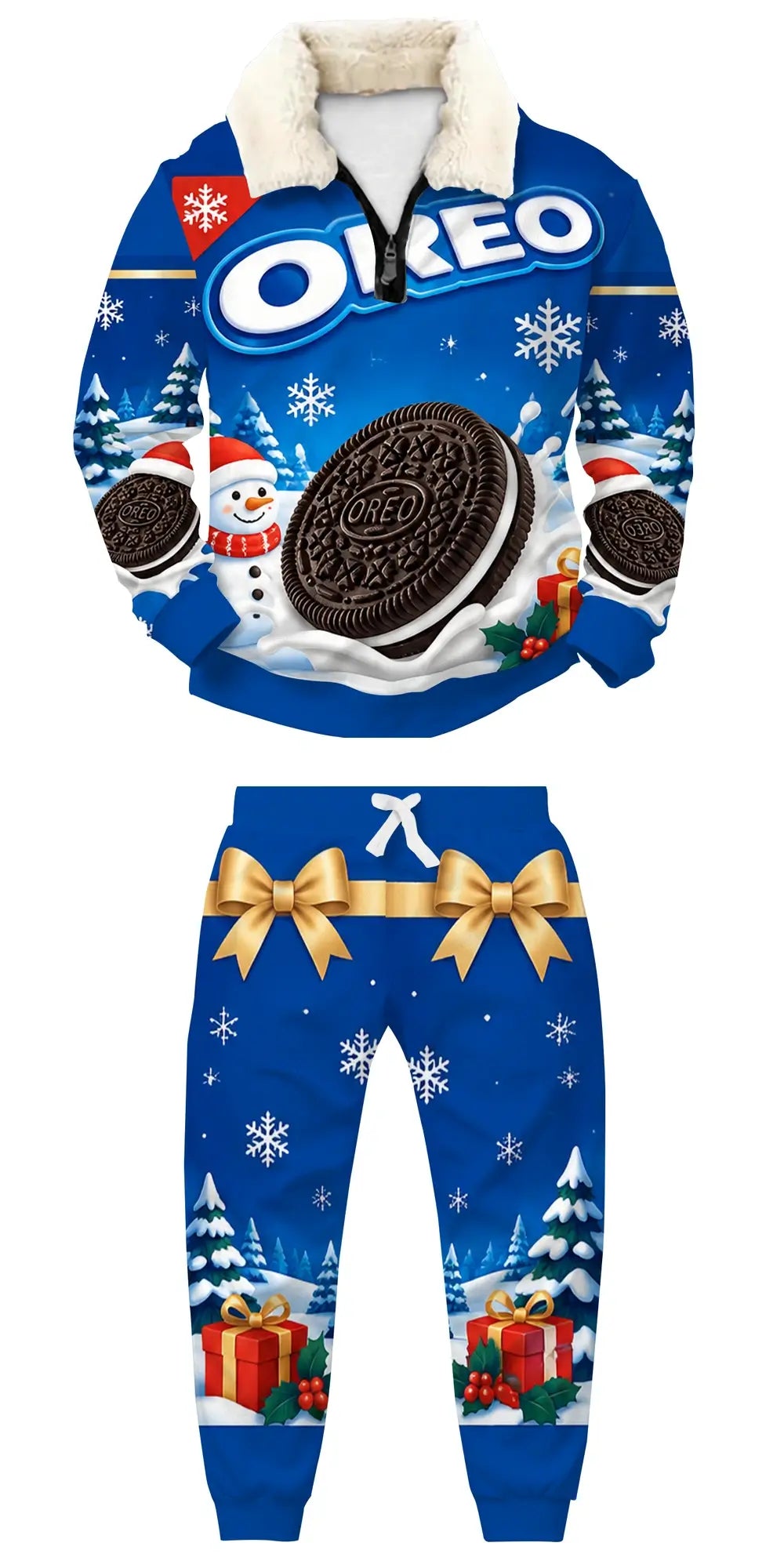 Cookie Frost Ugly Quarter Zip Sweatshirt & Sweatpant Set