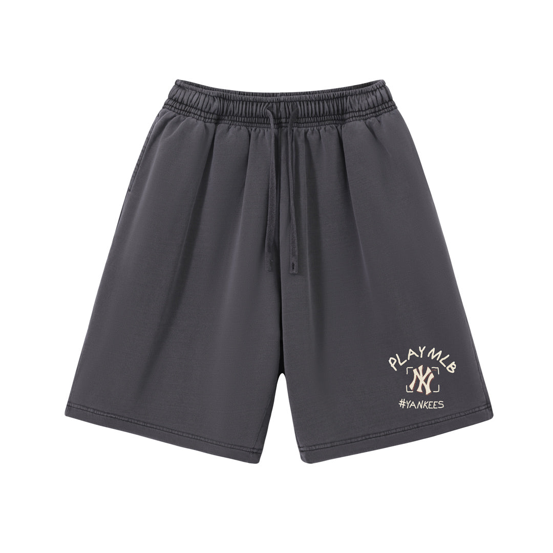 New York Inspired Play Ball Graphic Shorts