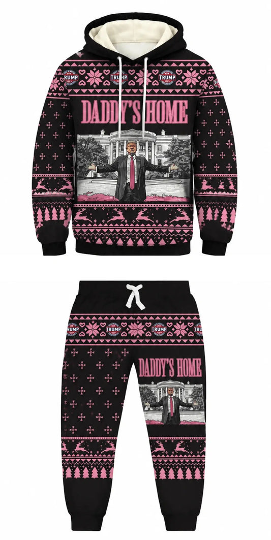 Daddy's Home Ugly Pullover Hoodie & Sweatpant Set