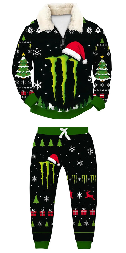 Dark Energy Ugly Quarter Zip Sweatshirt & Sweatpant Set
