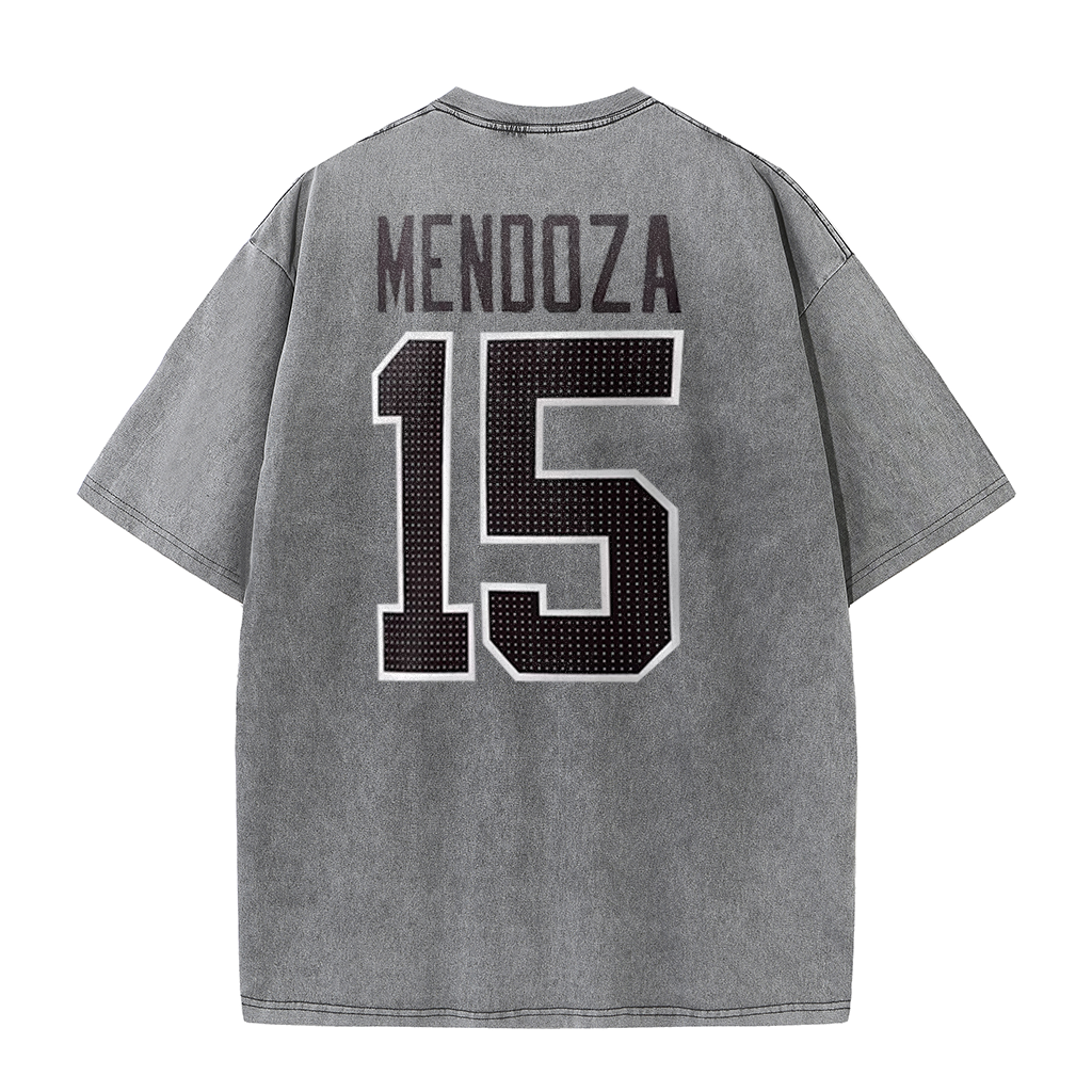 Vegas Vintage Washed Player Style Graphic T-Shirt