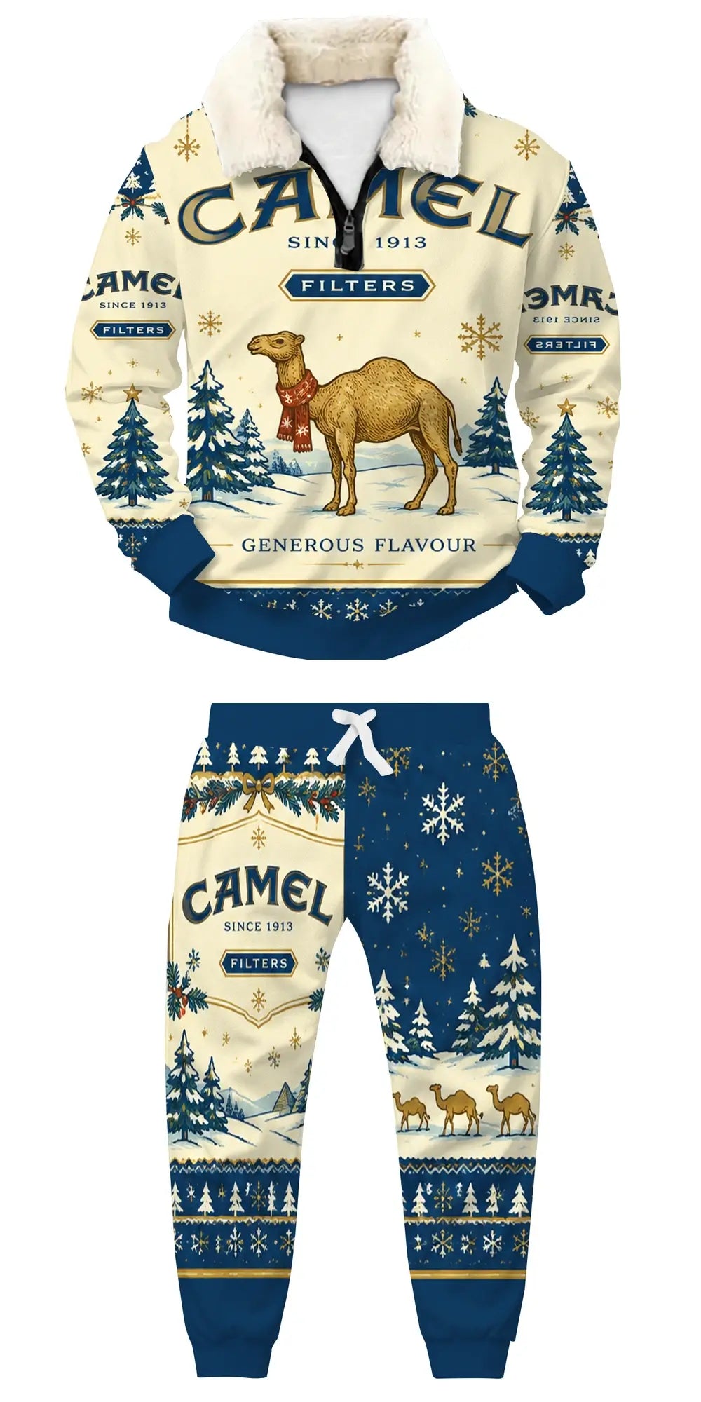Desert Frost Ugly Quarter Zip Sweatshirt & Sweatpant Set