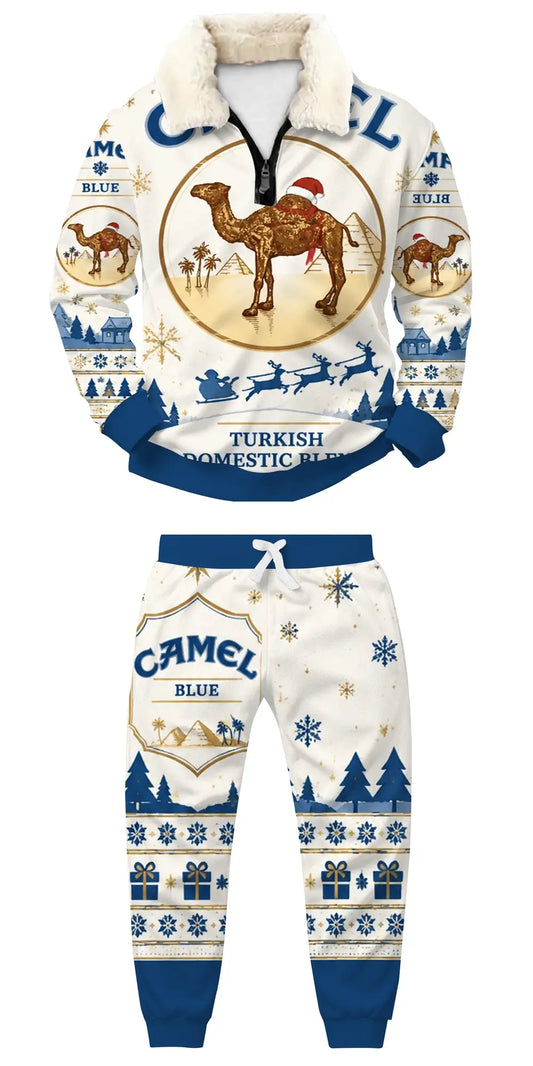 Desert Winter Ugly Quarter Zip Sweatshirt & Sweatpant Set