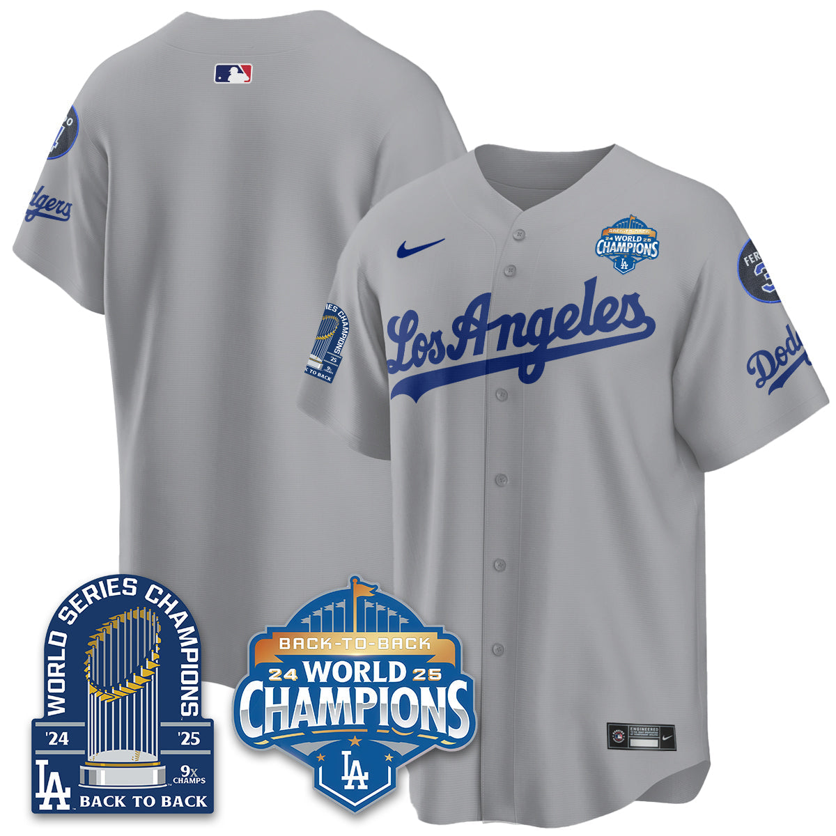 LAD 2026 Baseball Jersey – 9X Champions Commemorative Edition – All Stitched