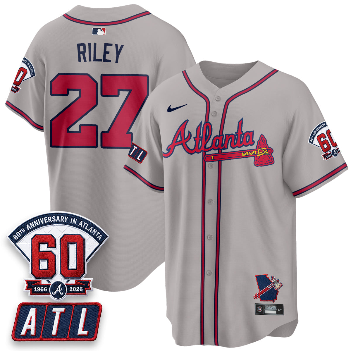 ATL 2026 60th Anniversary Baseball Jersey – Vapor Limited All Stitched