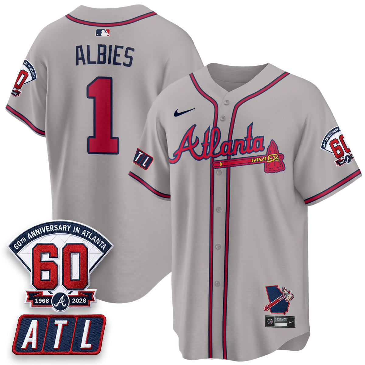 ATL 2026 60th Anniversary Baseball Jersey – Vapor Limited All Stitched