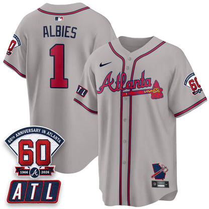ATL 2026 60th Anniversary Baseball Jersey – Vapor Limited All Stitched