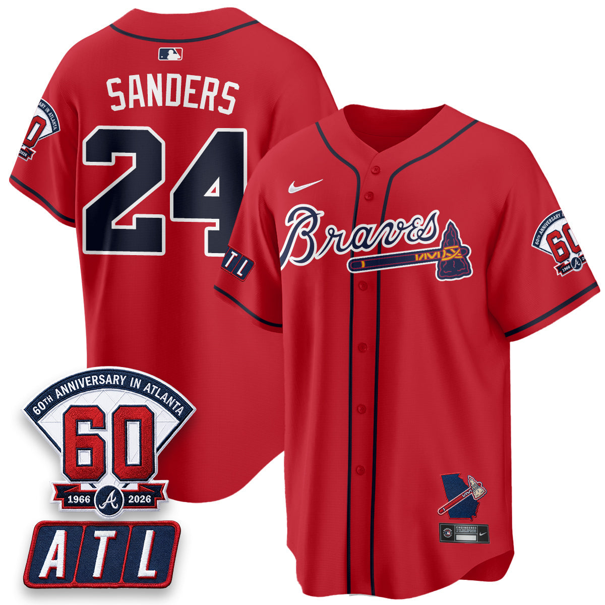 ATL 2026 60th Anniversary Baseball Jersey – Vapor Limited All Stitched