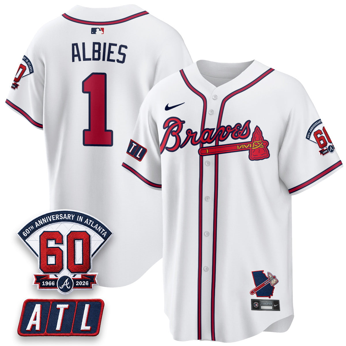 ATL 2026 60th Anniversary Baseball Jersey – Vapor Limited All Stitched