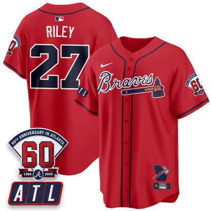 ATL 2026 60th Anniversary Baseball Jersey – Vapor Limited All Stitched