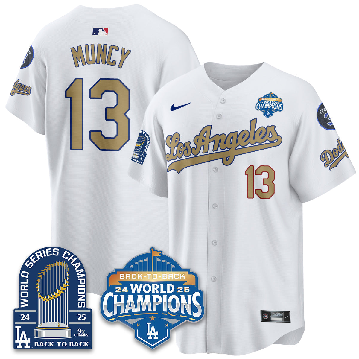 LAD 2026 Baseball Jersey – 9X Champions Commemorative Edition – All Stitched