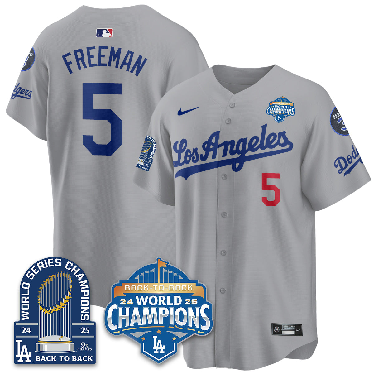 LAD 2026 Baseball Jersey – 9X Champions Commemorative Edition – All Stitched