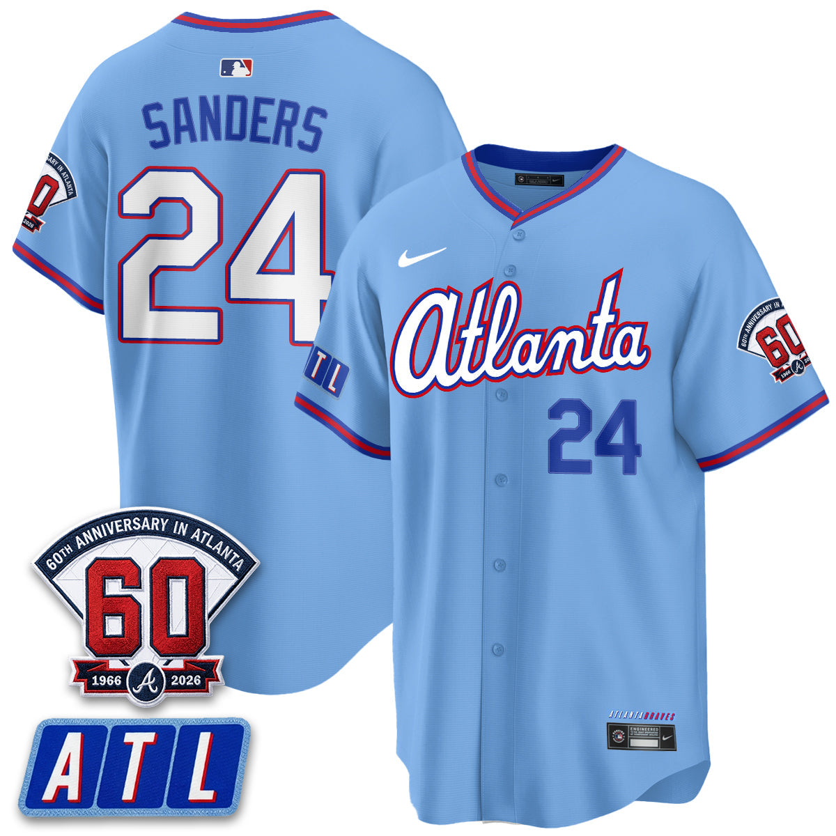 ATL 2026 60th Anniversary Baseball Jersey – Vapor Limited All Stitched