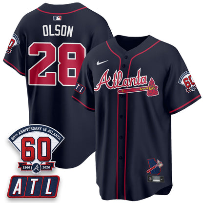 ATL 2026 60th Anniversary Baseball Jersey – Vapor Limited All Stitched