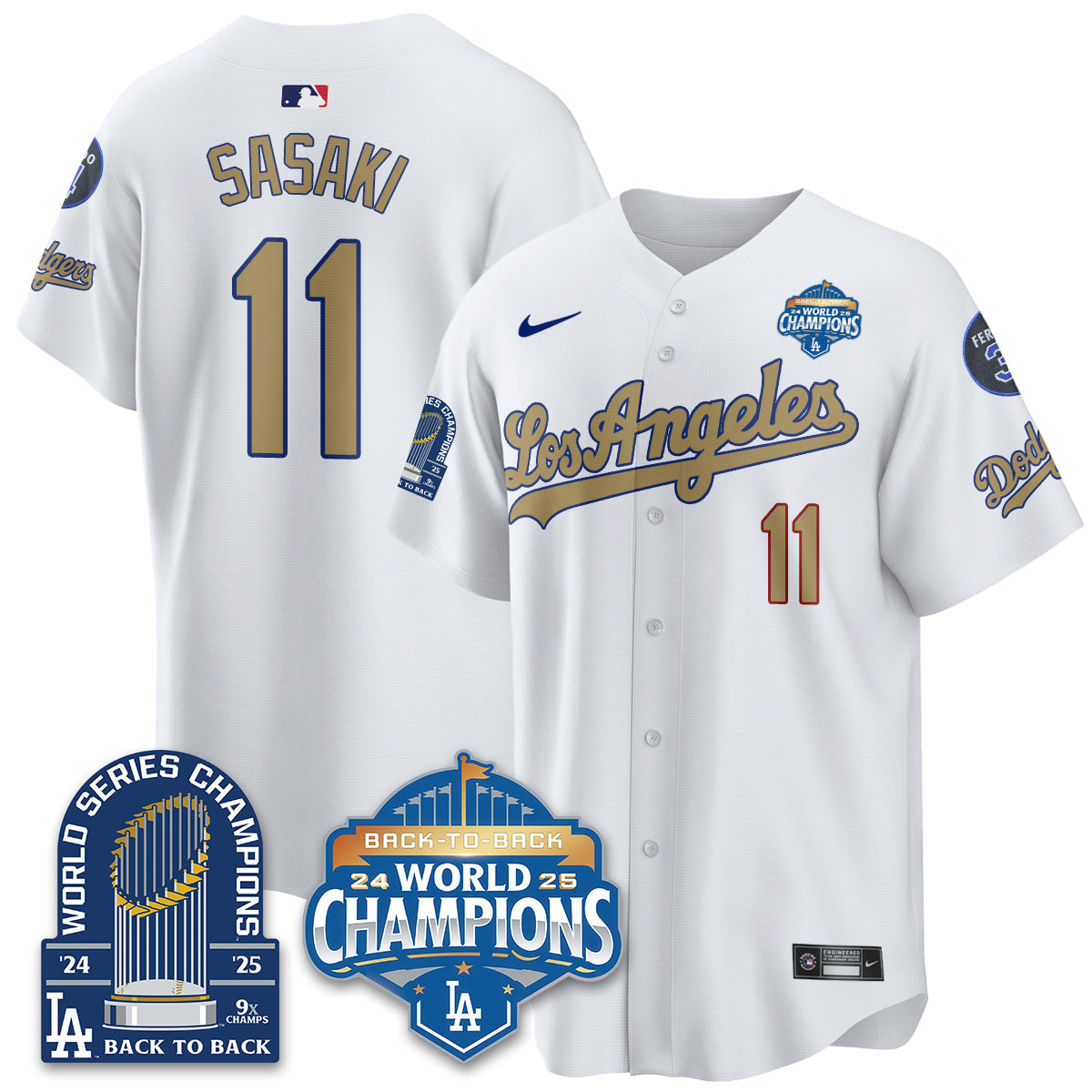 LAD 2026 Baseball Jersey – 9X Champions Commemorative Edition – All Stitched