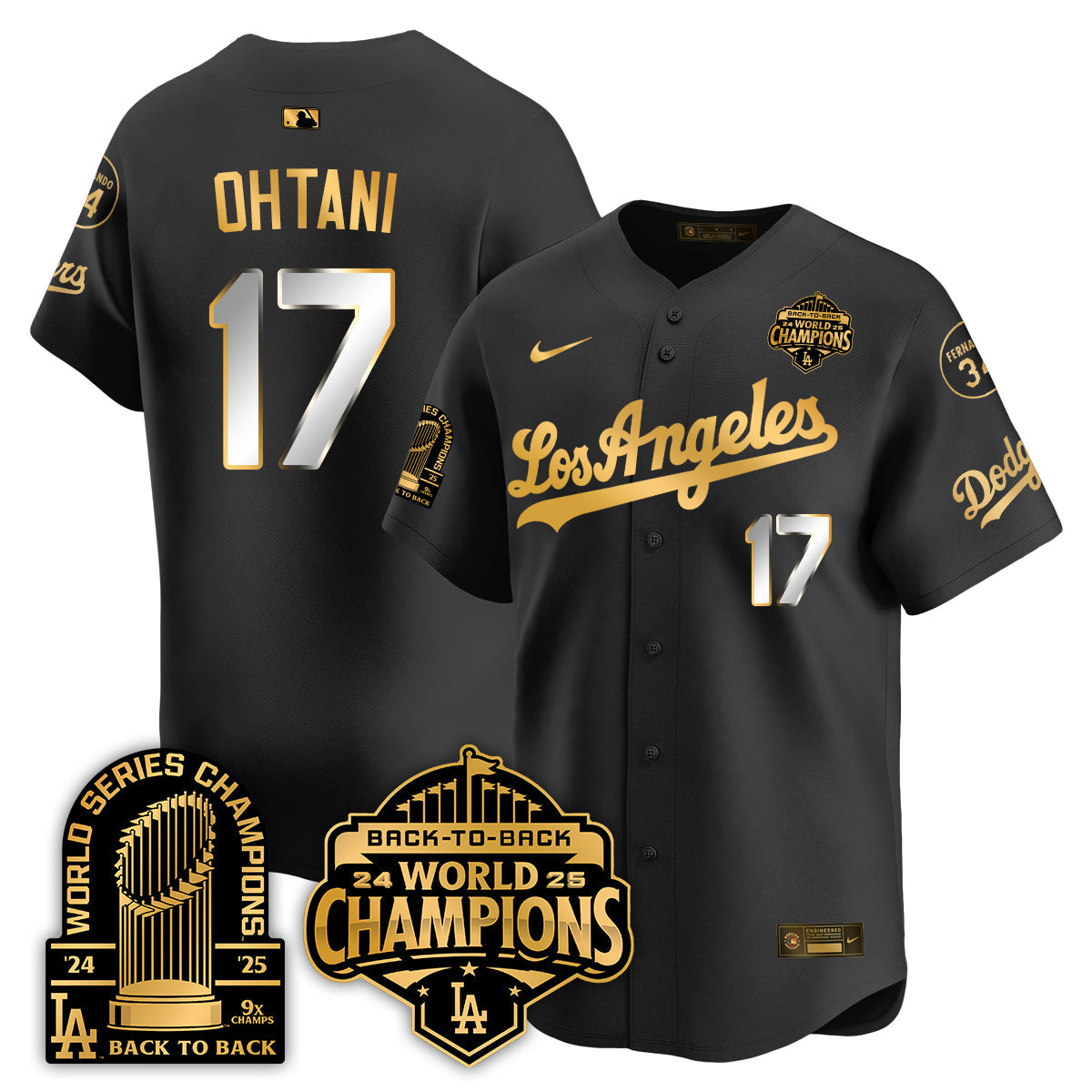 LAD 2026 Baseball Jersey – 9X Champions Commemorative Edition – All Stitched